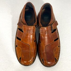 Streetcars Brown Leather Hook Loop Fisherman Sandal Comfort Men Shoe Size 11